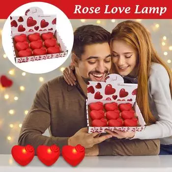 Ночной светильник Rose Love Rose Light Подарок на День святого Валентина Светящийся светильник Love Atmosphere One Size