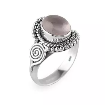 Кольцо с розовым кварцем и драгоценным камнем из цельного серебра 925 пробы для женщин, эффектное кольцо, кольцо с камнем по дате рождения, серебряные украшения 6