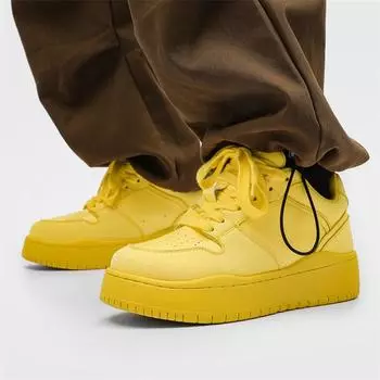 Rose red board shoes women s 2024 new platform bread shoes dad shoes solid color dopamine couple casual shoes 39 белый