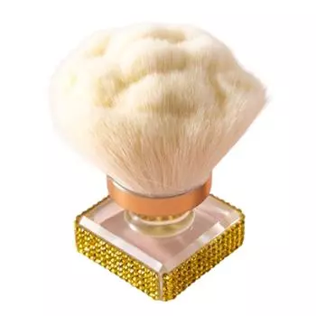 Rose Shape Loose Powder Brushes with Rhinestones Base Makeup Brush Foundation Brush Girls жёлтый