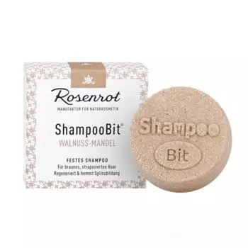 Rosenrot Solid Shampoo Bar Walnuss-Mandel 60g, 1 piece