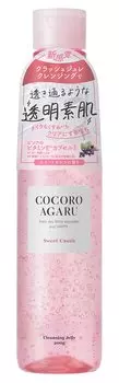 Rosette Cocoroagaru Очищающее желе Cassis Mix 200 г Средство для снятия макияжа Тусклость Шероховатость Блеск Прозрачность Уход Розовый