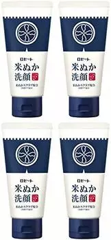 Rosette Edo Kosume rice bran face wash 120g x 4 pieces [Bulk purchase]