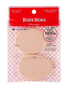 Rosie Rosa 2WAY sponge 2 pieces thick egg-shaped