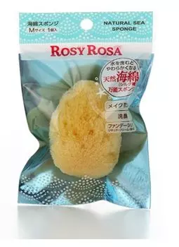 Rosie Rosa Natural Sponge Sponge M size 1 piece sponge that becomes soft when soaked with For makeup face and [Natural (silk type) water. remover,
