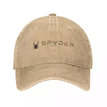 Роскошная бейсбольная кепка класса люкс со Spyder, классическая джинсовая кепка от солнца с эффектом потертости, унисекс, уличная, всесезонная, подарочная кепка для путешествий, шляпа One Size