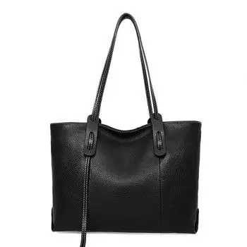 Роскошная большая вместительная сумка из натуральной кожи, новинка 2023 года, женская сумка, брендовая женская сумка на плечо, сумки из воловьей кожи хаки