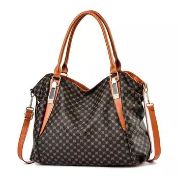 Роскошная брендовая дизайнерская женская сумка, модная новая сумка через плечо с принтом, большая вместимость, классическая ретро-сумка через плечо, женская сумка-тоут