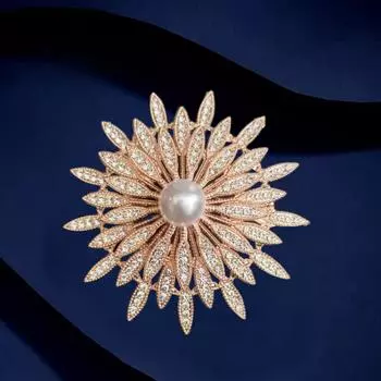 Роскошная брошь «Камелия» с бриллиантами, женская брошь высокого класса, антибликовая булавка для воротника, булавка для костюма, аксессуары для темпераментного костюма серебряный