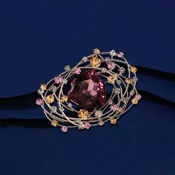 Роскошная брошь «Птичье гнездо», высококачественная женская индивидуальная брошь, изысканные элегантные аксессуары для дизайна булавки