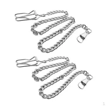 Роскошная цепочка с механическим держателем в виде скелетона в стиле ретро, 37 см