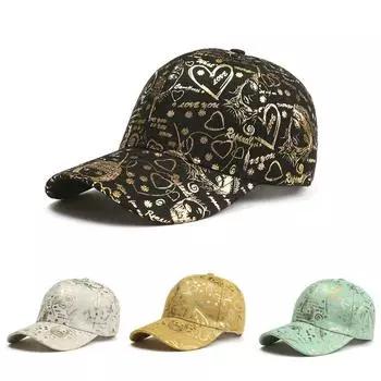 Роскошная черная золотая бейсболка с граффити для женщин и мужчин, кепки Bone Trucker, универсальные кепки в уличном стиле в стиле хип-хоп 55-58CM