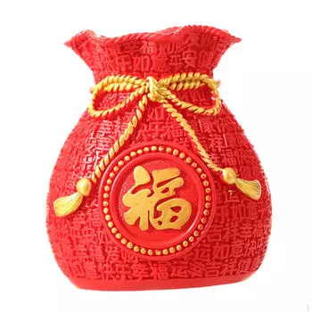 Роскошная декоративная ваза в виде денежного мешка - элегантный акцент домашнего офиса золотой