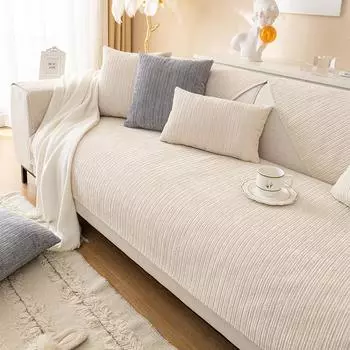 Роскошная диванная подушка из синели в скандинавском стиле для гостиной, Нескользящая тканевая подушка для дивана, ткань на четыре сезона 70*70