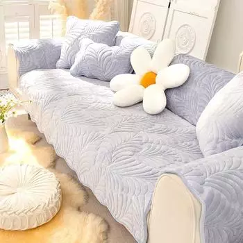 Роскошная диванная подушка Nordic Light, короткая плюшевая подушка на четыре сезона, универсальная простая современная нескользящая утолщенная ткань 70*70