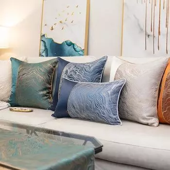Роскошная диванная подушка Подушка в скандинавском стиле Европейская роскошная модель подушки Комната Вилла Гостиная Высококачественная наволочка 450*450mm