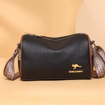 Роскошная дизайнерская сумка-мессенджер, простая сумка через плечо с регулируемым широким ремнем, большая сумка-тоут, кошелек для телефона