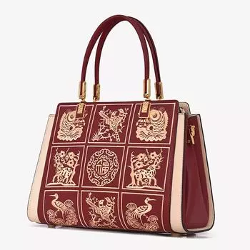 Роскошная дизайнерская женская сумка из натуральной кожи от женского бренда модные сумки вышитая сумка из натуральной кожи