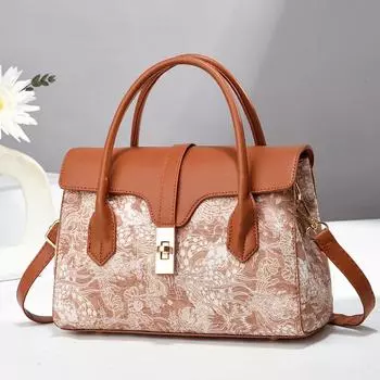 Роскошная дизайнерская женская сумка, новая женская сумка, высококачественная изысканная сумка через плечо с принтом, модная трендовая кожаная сумка