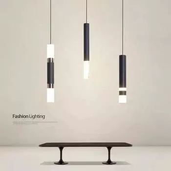 Роскошная двухголовая светодиодная люстра с золотым черным корпусом, красивая светодиодная подвесная люстра для домашнего креативного освещения