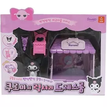 Роскошная гардеробная Sanrio Kuromi, фигурная комната, разноцветные корейские популярные игрушки