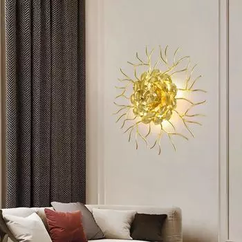 Роскошная гостиная ТВ фон настенный светильник простой стиль окна светодиодный дизайнерский домашний декор спальня прикроватная лестница настенный светильник