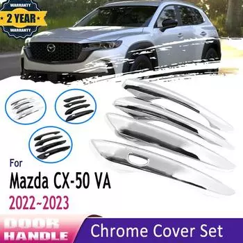 Роскошная хромированная накладка на дверную ручку для Mazda CX-50 2023, аксессуары CX 50 CX50 VA 2022, украшения, автомобильные аксессуары Chrome