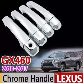 Роскошная хромированная накладка на ручку для Lexus GX460 2010-2017, набор накладок GX j150 2011 2012 2013 2014 2015 2016, аксессуары для автомобиля Handle No Sensor