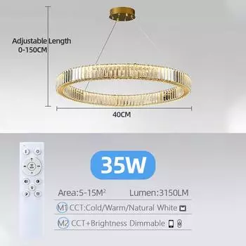 Роскошная хрустальная потолочная люстра, кольцевые глянцевые светильники, декоративные лампы для спальни, современная потолочная люстра, обеденный стол, светильник