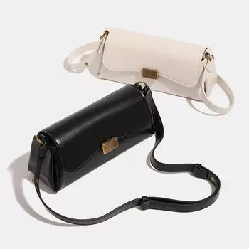 Роскошная кожаная сумка через плечо, новая женская модная ретро-сумка, дизайнерская брендовая маленькая квадратная сумка, универсальная простая сумка подмышкой