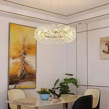 Роскошная люстра из скандинавского хрусталя в форме одуванчика для спален, магазинов одежды и баров Ball 40CM