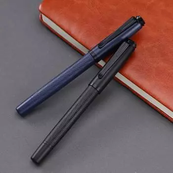 Роскошная металлическая перьевая ручка, элегантная деловая и офисная ручка с чернилами для практики каллиграфии — первоклассный инструмент для письма для студентов и профессионалов.