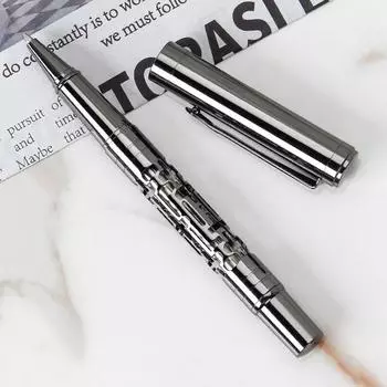 Роскошная металлическая шариковая ручка с креативным полым дизайном, ручка для ежедневного письма и подписи для бизнеса, школьные и офисные принадлежности