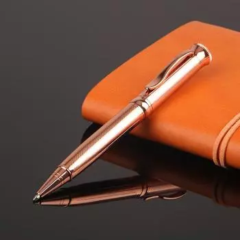 Роскошная металлическая вращающаяся ручка-подпись 1,0 мм, шариковая ручка для бизнеса и офиса, ручка для ежедневного письма и учебы в офисе