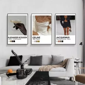 Роскошная мода Hypebeast, современное цифровое искусство, дизайнерские плакаты, настенная живопись на холсте, гостиная, спальня, скандинавский домашний декор 21X30cm No Frame
