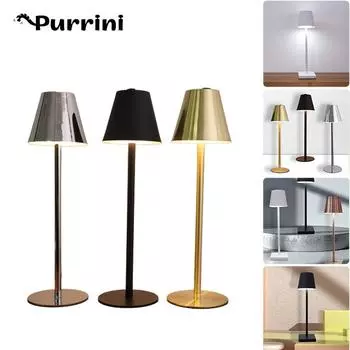 Роскошная настольная лампа с USB перезаряжаемой светодиодной подсветкой, ночник с сенсорным затемнением, современный скандинавский водонепроницаемый светильник для чтения, прикроватное украшение для дома J