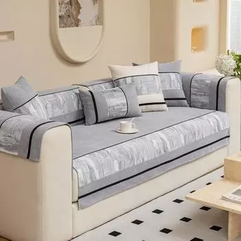 Роскошная подушка для дивана для гостиной, синель, Нескользящие универсальные диваны, полотенце, чехол для дивана, угловой диван, накладка на сиденье, защитные чехлы A 70x70cm 1pc