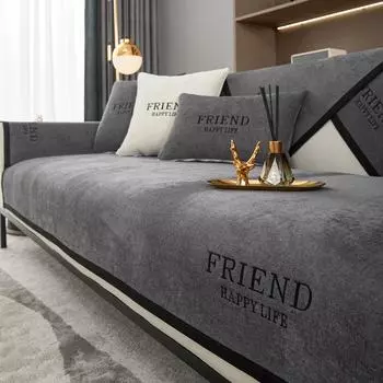 Роскошная подушка для дивана для гостиной, синель, нескользящие диваны, полотенце, чехол для дивана, угловой диван, полотенца, накладка на сиденье, защитные чехлы для дома 70x70cm синий