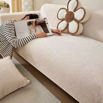 Роскошная подушка для дивана для гостиной, синель, нескользящий диван, полотенце, чехол для дивана, угловой диван, чехол для сиденья, защита дома, 1 шт. 70x70cm 1pcs