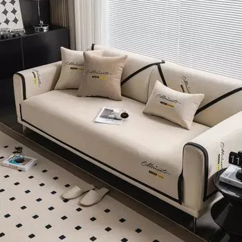 Роскошная подушка для дивана для гостиной, синель, нескользящие диваны, полотенце, чехол для дивана, угловой диван, полотенца, накладка на сиденье, защитные чехлы для дома 90x70