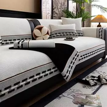 Роскошная подушка для дивана из шенилла, новая всесезонная универсальная противоскользящая и устойчивая к грязи подушка для украшения гостиной 70x70