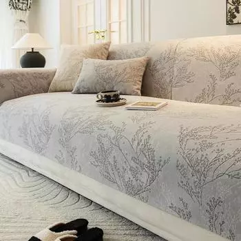 Роскошная подушка для дивана из синели, Нескользящий современный чехол для дивана, четыре сезона, универсальные простые диванные полотенца для украшения гостиной A 70x70