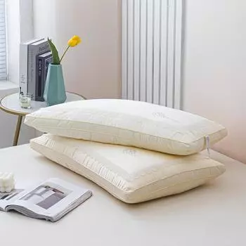 Роскошная подушка для шеи Duo Xi Ai Mei Mian с одной наволочкой на все времена года 74*48cm