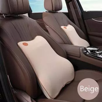 Роскошная поясничная поддержка, подушка для поддержки поясницы, автокресло, дорожная релаксация, поддержка головы и талии для памяти чёрный