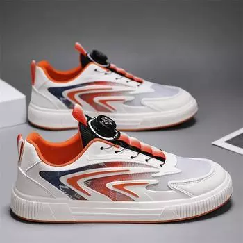 Роскошная повседневная мужская обувь Мужская обувь для скейтбординга Уличная дышащая мужская спортивная обувь для бега Модные студенческие кроссовки Трендовая обувь на шнуровке 39 чёрный