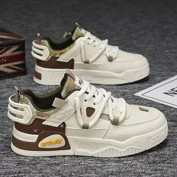 Роскошная повседневная мужская обувь, мужская обувь для скейтбординга, уличная дышащая мужская спортивная обувь для бега, модные студенческие кроссовки 44 хаки