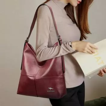 Роскошная повседневная женская сумка-тоут из высококачественной кожи, женские сумки через плечо, большие сумки с верхней ручкой