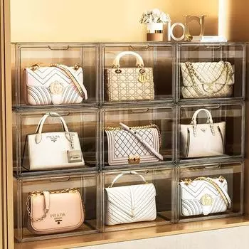 Роскошная прозрачная пылезащитная сумка для демонстрации и хранения Large [36*22*27] cm