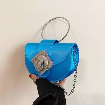 Роскошная розовая сумка через плечо для женщин, шелковая сумка, плиссированная круглая сумка с цветочным узором, вечерняя сумка, женская сумка для свадебной вечеринки, новая