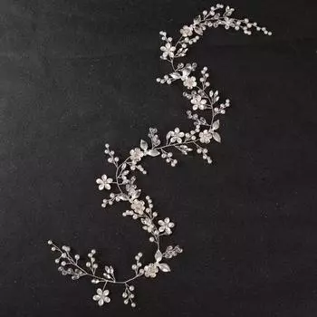 Роскошная ручная работа, двойной ободок для волос со стразами, свадебные ободки, тиара, свадебные аксессуары для волос, цветочный хрустальный гребень для волос, ободок для волос